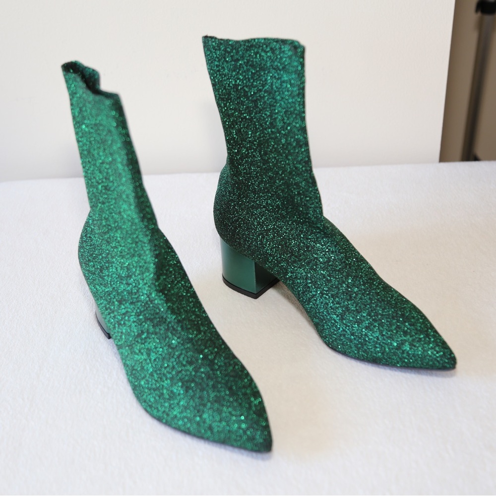NIB! MARCO BARBABELLA Sock Ankle Boots Made In Italy